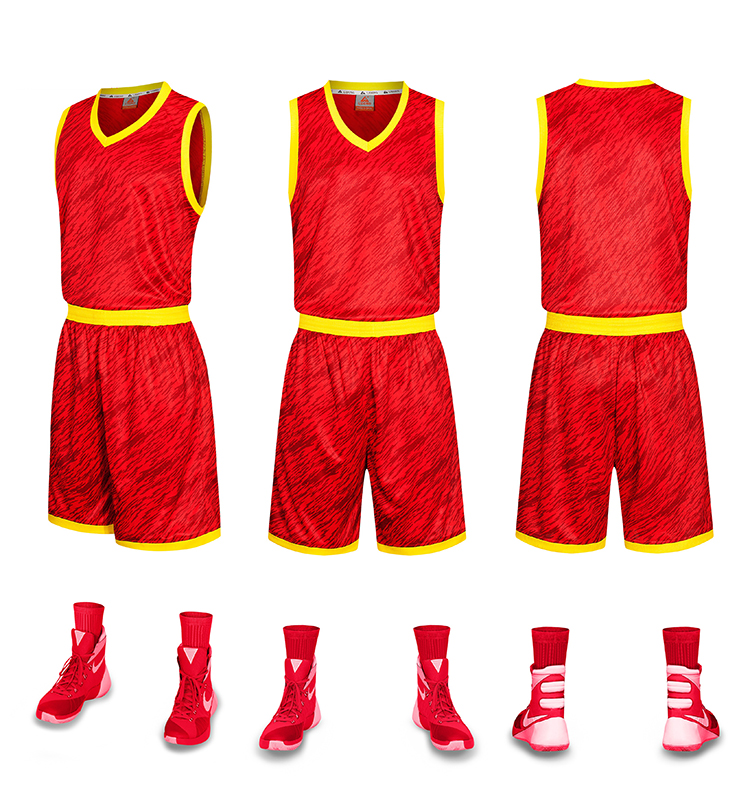 Pasadyang sublimation basketball uniporme na may bulsa