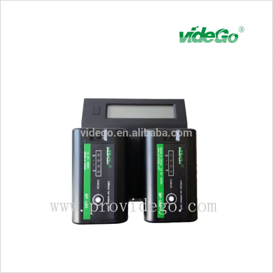 videGo dual LCD display professional DV camera battery charger