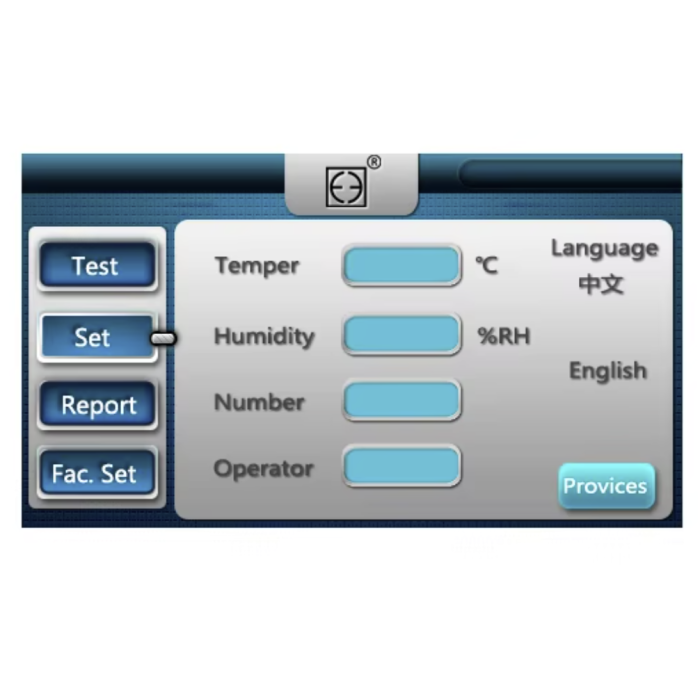 دستگاه تست نفوذپذیری هوای پارچه ماسک صورت