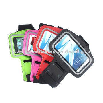 Armbands for iPhone 5, made of neoprene and PVC, various colors available