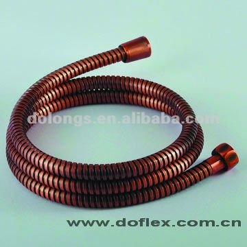 red bronzed S.S shower hose/ACS approved & according to TUV