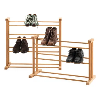 Beech Outdoor Waterproof Amazing Wooden Shoe Rack