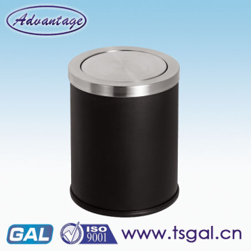 Swing top garbage bin