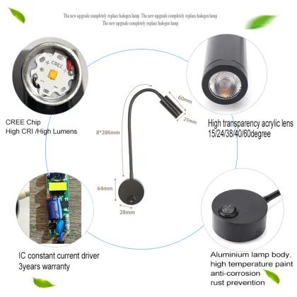 LED Light Reading Book Lamp for Night Reading
