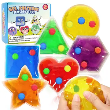 Preschool Educational Sensory Play Toys: Squishy, Liquid-Filled Shape and Motion Toy for Kids