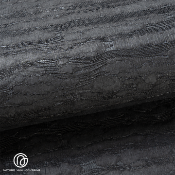 ورق حائط على شكل سحابة نباتية مصنوع يدويًا باللون الأسود من سبج أسود