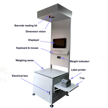 Automatic Warehouse System: DWS Dimensioning, Weighing, and Scanning Conveyor Sorting Machine