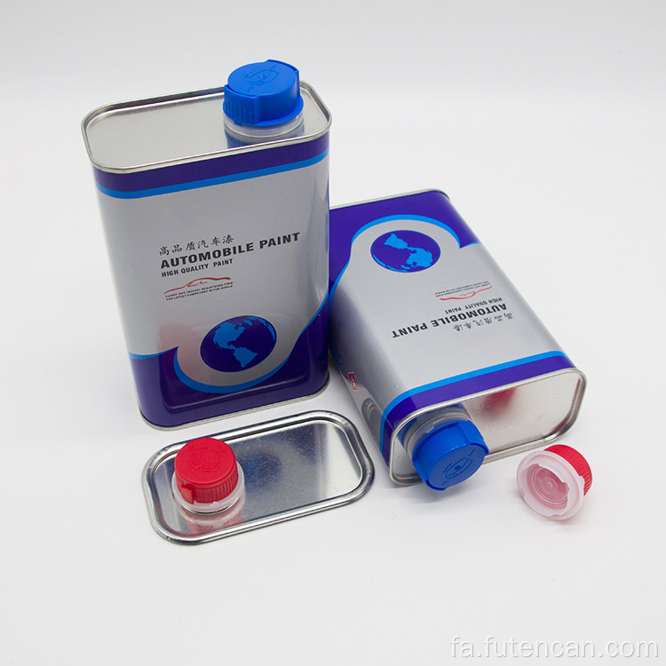 قوطی مستطیل شکل روغن موتور خالی 1 لیتری