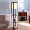 Best selling LED bulb MDF shelf floor lamp