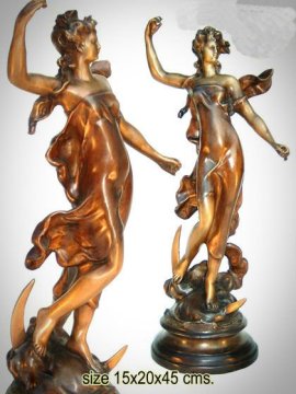 Bronze Figure Sculpture of beautiful girl (BFS-D269)