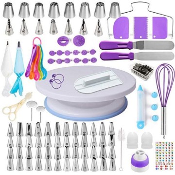 Hot Sale Cake Turntable Set - 137 Pieces Including Piping Nozzles Decorating Kit
