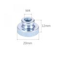 Knurled Thumb Nuts M6 Round Knobs Zinc Plating