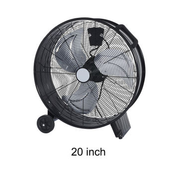 CE/ROHS/ERP Certified 20 Inch Electric Industrial Fan with Wheels for Commercial Use