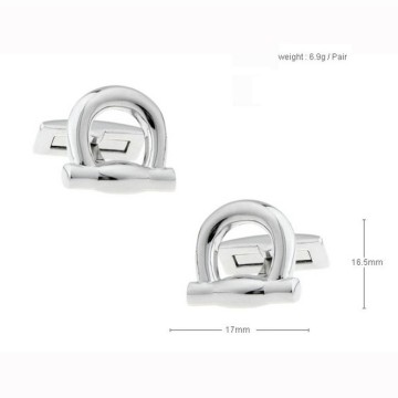 Stainless Steel Plated Metal Copper/Brass Cufflinks For Man's Suit Shirt