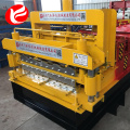 Glazed tile roofing sheet double layer forming machine