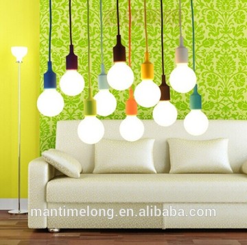 E27 colorful silicone lamp holder