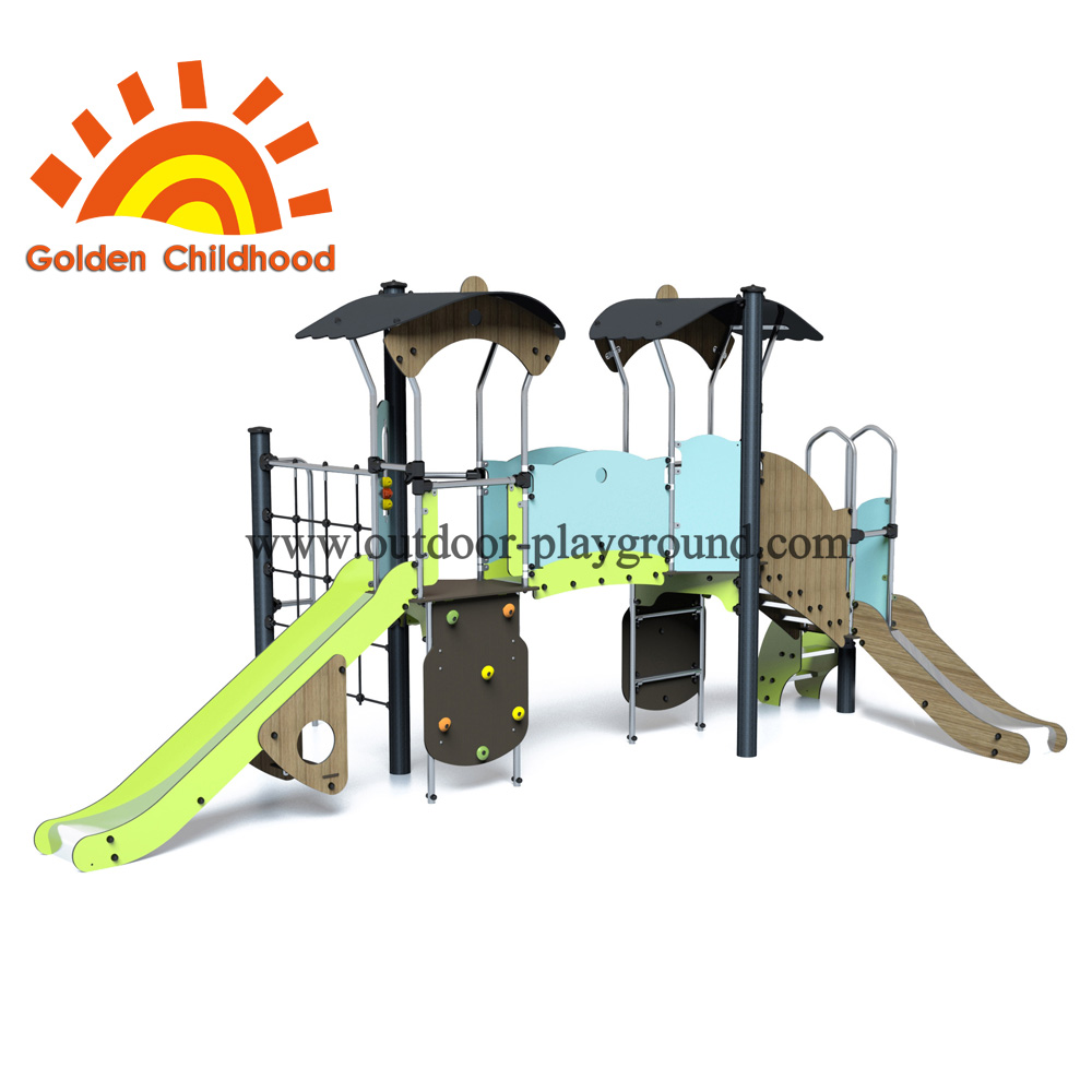 Climber Net Slide Outdoor Playground Facility For Children