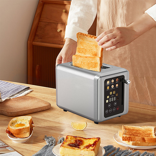 Six-in-one Smart Touchscreen Breakfast Maker, Multifunctional Sandwich Maker, Home-use Bread Toaster and Waffle Maker
