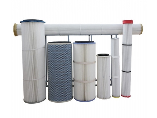 Sweeper dust filter cylinder polyester fiber filter cylinder