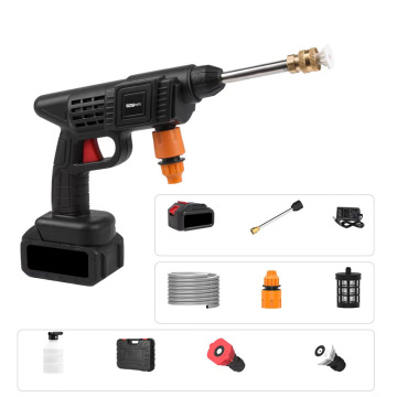 Cordless Electric Car Washer: High-Pressure Portable Wash Gun with 21V Lithium Battery