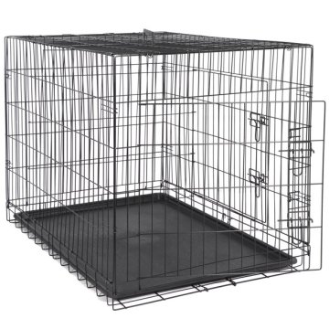 Dog Crate Kennel Folding Metal Pet Cage House