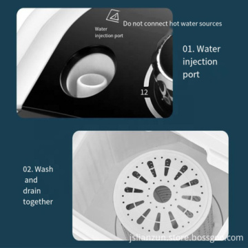 5-7KG Semi Automatic Single Tube Top Loader Portable Washing Machine - Large Capacity 7kg/8kg Cloth Washing Machine