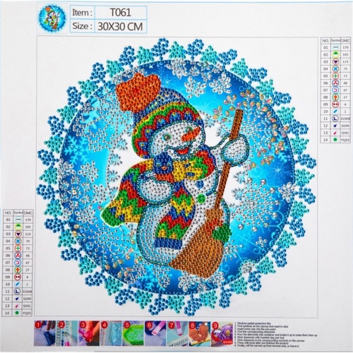 Snowman 5D Diamond Painting Cross Stitch Personalization