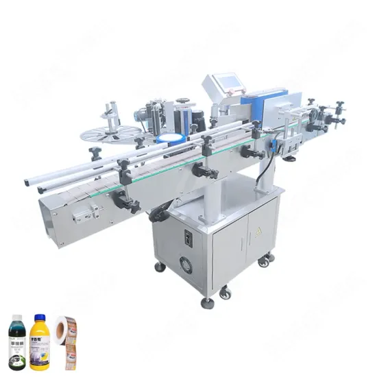 Automatic Pesticide Bottle Labeling Machine with coder HYTB-150S