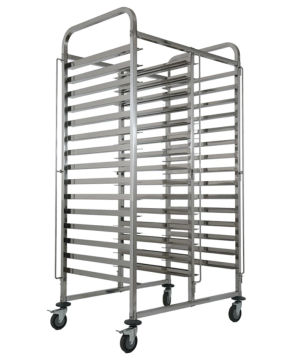 Stainless Steel Bread Trolley With Brakes