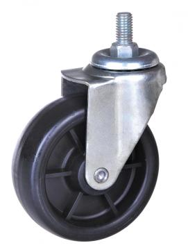 4inch PP دوارة العجلات لا الفرامل