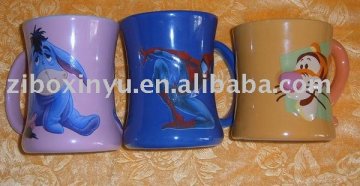 Embossed coffee mug