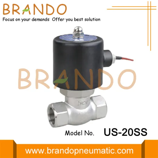 US-20 3/4'' 2 Way NC Stainless Steel Steam Solenoid Valve