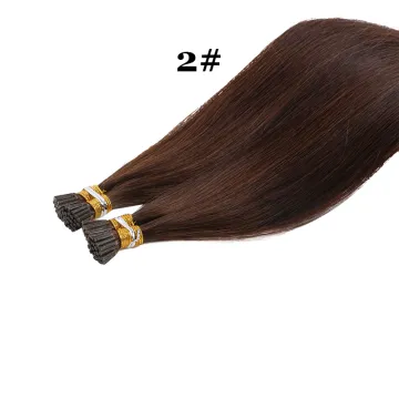 XUCHANG HARMONY Wholesale I Tip Malaysian Kinky Curly Human Hair Extensions Ginger I Tip Hair Extensions I Tip Pliers
