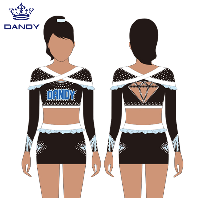  glitter stars cheer uniforms