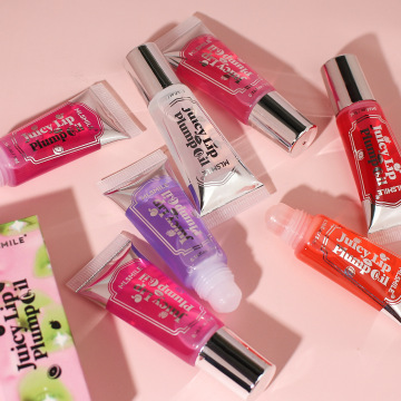 Custom Logo Vegan Lip Tint & Gloss: Hydrating Juicy Pink Lip Balm Oil