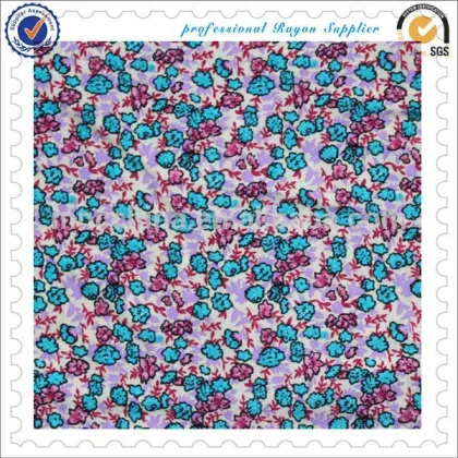 100% Viscose printed fabric rayon fabric