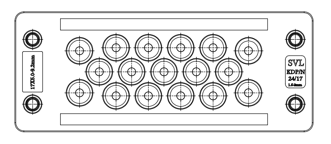 KDP/N black wall plate