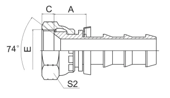 JIC Female 74 Cone Seat