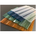 2mm transparent PC wave tile