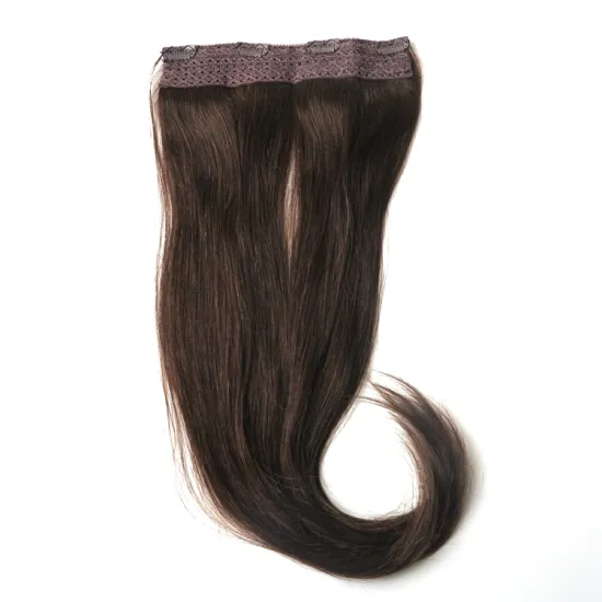 20inch 1 pcs 80g/piece 1C# Quad weft clip in human hair extension with lace