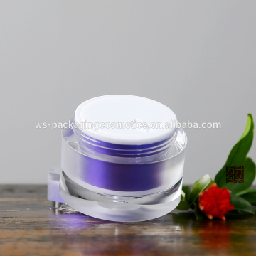 New Design Cosmetic Plastic Facial Cream Acrylic Frosted Jar