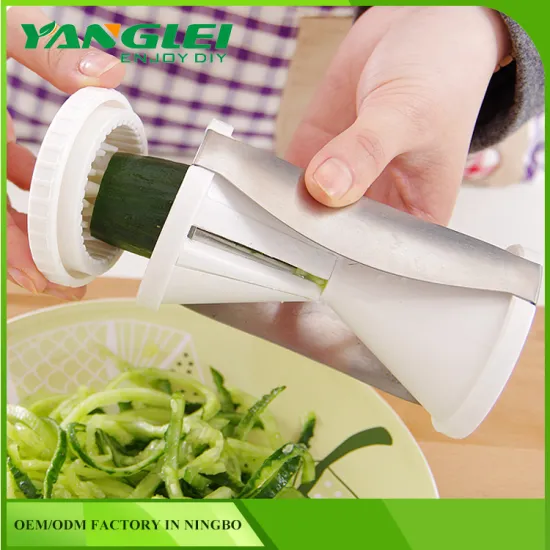 Amazon Hot Selling Kitcen Gadgets 4 in 1 Funnel Spiral Vegetable Cutter in Stock