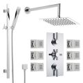 Hot sell Shower Head 6 Spray Set Luxury Spa Detachable Hand held Shower head