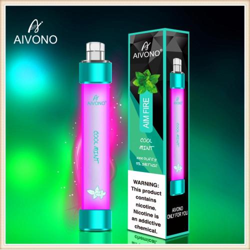 एलईडी डिस्पोजेबल vape aivono एआईएम फायर 1000 पफ्स