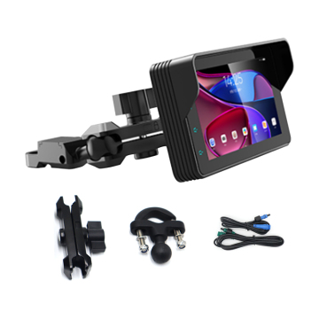 Motorcycle Dash Cam with CarPlay, Android Auto, and Dual Recording