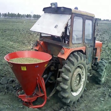 Tractor trailed fertilizer spreader lime spreader