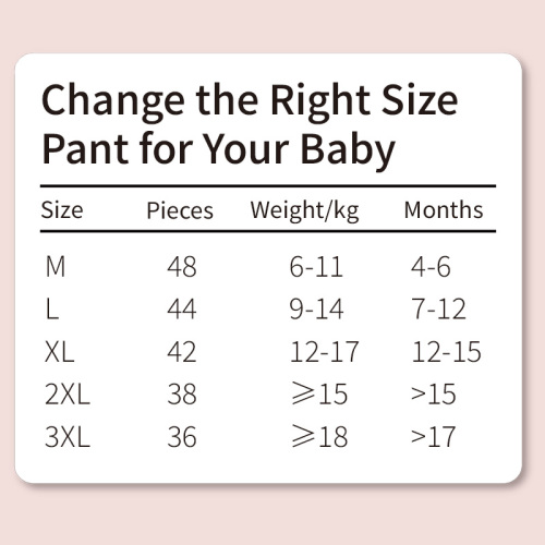 Pantalón de bebé desechable ZRG Fuente Pantalón de bebé al por mayor