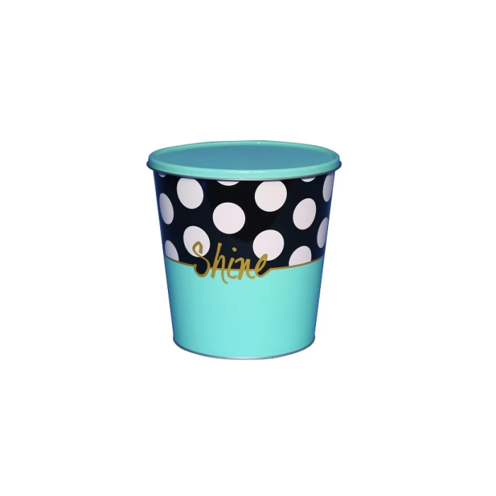 DADI 0.6 Gallon Popcorn Tin Bucket with Lid