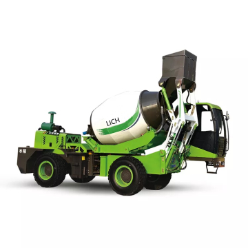 Self-Loading Concrete Mixer Truck: Automatic Loading Self-Feeding Concrete Mixing Truck