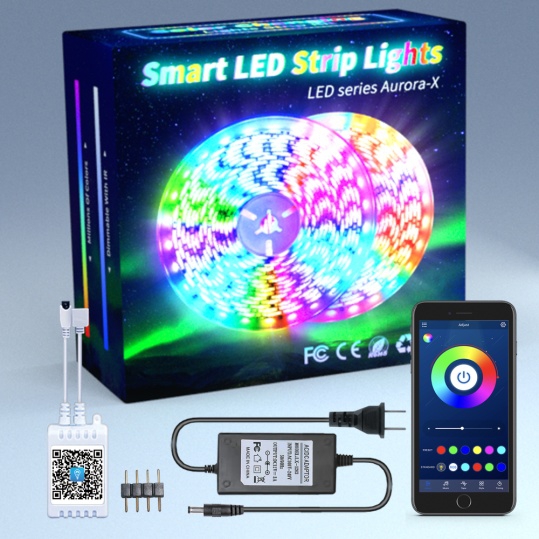 Luz de tira LED inteligente 5050 bluetooth